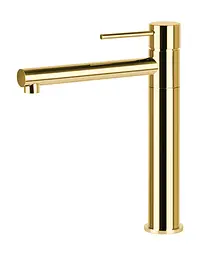 Змішувач для кухні Corsan Lugo gold золота з рухомим носиком CMB7521GL Золотий - мініатюра 4