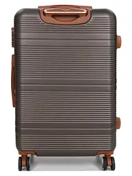 Валіза середня M ABS-пластик Worldline Airtex 629 67×45×27см 74л Коричнева - мініатюра 4