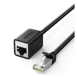 Патч-корд 2м, F/UTP cat 6 RJ-45 extension black Ugreen (U_11281) - мініатюра 1