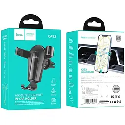Тримач HOCO Gold shield air outlet gravity CA92 - мініатюра 8