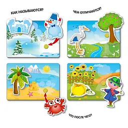 Липучки Вжик-вжик Vladi Toys Пори року, укр. мова (VT1302-23) - мініатюра 3