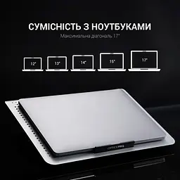 Охолоджувальна підставка для ноутбука OfficePro Silver (CP620S) - мініатюра 14