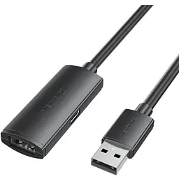 Дата кабель USB 2.0 AM/AF 5.0m Active black Vention (CBKBJ)