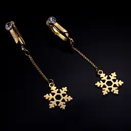 Затискачі для клітора Upko Snowflake золотий - мініатюра 3