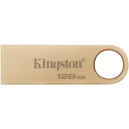 USB флеш накопичувач Kingston 128GB DataTraveler SE9 G3 Gold USB 3.2 (DTSE9G3/128GB) - мініатюра 1