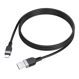 Кабель синхронизации Hoco X109 Silicone 2.4A USB to Lightning 1m Black (35923_3605828)