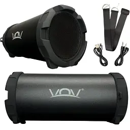 Портативна колонка VOV VOV-S11BK потужна USB micro USB AUX-вхід Bluetooth - мініатюра 2