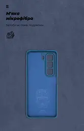 Чехол ArmorStandart ICON для Infinix Hot 50 4G Camera cover Blue (ARM80977) - мініатюра 4