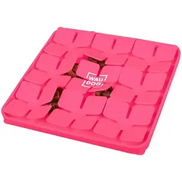 Миска-килимок для собак та котів Waudog Silicone для пошуку корму 205х205х17 мм рожевий - мініатюра 4