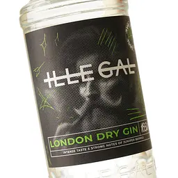 Джин Ille-Gal London Dry Gin 37,5%, 1 л - мініатюра 5