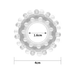 Ерекційне кільце Power Plus Cockring 2 Clear прозоре - мініатюра 2