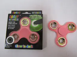 Спіннер фосфорний, рожевий, Glow in Dark