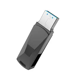Флешка металева Hoco UD5 128 GB USB 3.0 Flash Disk Wisdom high-speed flash drive - мініатюра 2