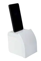 Тримач для туалетного паперу Ekodeo 10,6х13х12,5 Tex WH арт.L9100WH - мініатюра 3