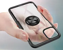 Чохол Primolux Ring Magnetic Stand для Apple iPhone 11 Black - мініатюра 7