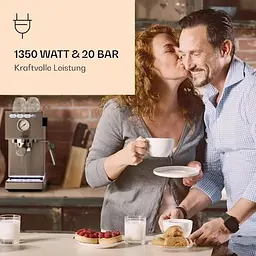 Кавоварка Klarstein Pausa 1350 Вт 20 бар (10038393) - мініатюра 8