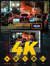Відеореєстратор IIWEY J01 4K Front Dash Cam з WiFi, Car Dash Cam Корпус з алюмінієвого сплаву, 3-дюймова РК-камера відеореєстратор - мініатюра 6