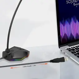 Стримовий мікрофон Redragon Stix GM99 RGB з підсвічуванням USB кабель 1.8м - мініатюра 7