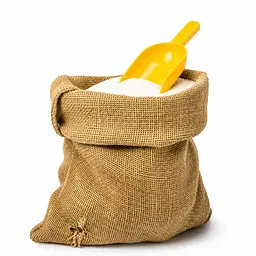 Совок великий пластиковий для цукру, спецій і сипких продуктів 28х11х5 см Жовтий 88562 - мініатюра 2