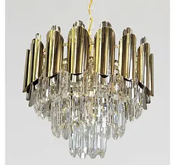 Компактна каскадна кришталева люстра Artlight 88128/400, золото, 6 ламп E14, Ø40,4 см, від 6-15 м² - мініатюра 5