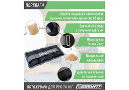 Обтяжувачі EasyFit 2 х 0,75 кг для ніг та рук (EF-WHT-0.75) - мініатюра 5
