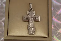 Хрестик Xuping Jewelry сила віри 2.9 см сріблястий