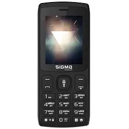 Мобільний телефон Sigma mobile X-style 34 NRG Type-C, чорний, 2 Mini-SIM, дисплей 2.4" кольоровий (240x320), моноблок, MediaTek