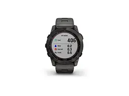 Смарт-годинник Garmin Fenix 7X Sapphire Solar C. Grey DLC Titanium w. Carbon Grey DLC Vented T. Band (010-02541-27) - мініатюра 5