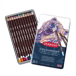Кольорові олівці Coloursoft 12 кольорів Derwent - мініатюра 4