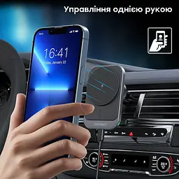 Автомобільний зарядний пристрій Choetech QI 15 Вт (T206-F-ACBK) - мініатюра 6