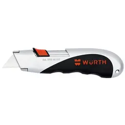 Ніж з трапецієподібним лезом Wurth Zebra з безпечним фіксатором леза L170 мм (071566017)