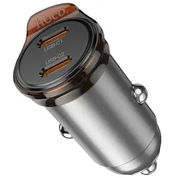 АЗП Hoco NZ16B Rigorous PD45W (2USB-C) Metal grey - мініатюра 7