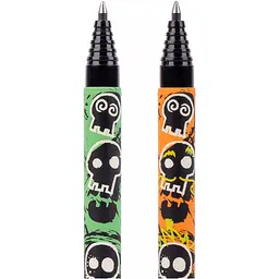 Ручка гелева пиши-стирай Yes Electro Skull 0,5 мм синя (412087) - мініатюра 3