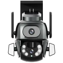 IP PTZ-відеокамера з WiFi 4Mp (2*2Mp) Light Vision VLC-9692WI10ZL f=4+8mm, ІЧ+LED-підсвічування, з мікрофоном (75-00205) - мініатюра 1