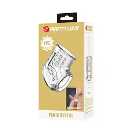 Насадка на пеніс Pretty Love Penis Sleeve, 7.2 см (прозорий) - мініатюра 8