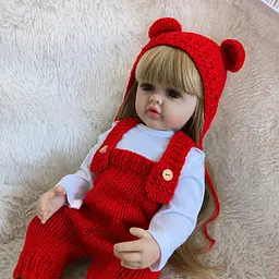 Реалістична Кукла Реборн 55 см повністю вінілова Doll Reborn Baby К0100325 - мініатюра 2