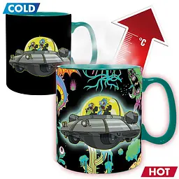 Чашка хамелеон AbyStyle RICK AND MORTY Spaceship (Рік та Морті) 460 мл