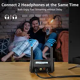 Bluetooth-передавач 1Mii B06TX+ 5.3 для ТВ і ПК, підтримка 2 навушників - мініатюра 5