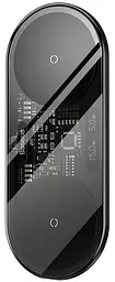 Бездротовий зарядний пристрій Baseus Digital LED Display 2in1 Wireless Charger 20W (WXSX010101) Black [78283] - мініатюра 4