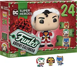 Ігровий набір Funko Pop! Advent Calendar DC Super Heroes Різдвяний Адвент календар Марвел Супер герої коміксів Funko 73077