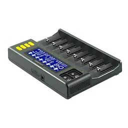 Зарядное устройство для аккумуляторов Liitokala 8 Slots, LCD дисплей, Li-ion/Ni-MH/Ni-Cd/AA/AAA/AAAA/C (Lii-S8)