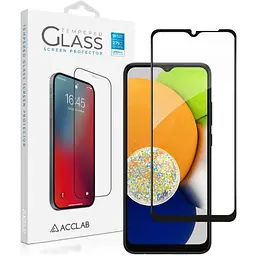 Скло захисне ACCLAB Full Glue Samsung A03 Black (1283126521621)