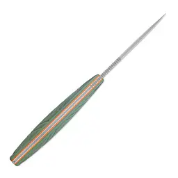 Ніж з чохлом туристичний SRM Fossa 605T-GP, (8.8 см) 14C28N / G10 зелений - мініатюра 4
