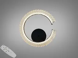 Стельова LED люстра Diasha 2509/500CG напівкільце шампань 50 Вт