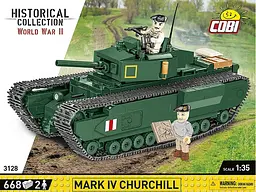 Конструктор детский танк Churchill Mk IV COBI 3128 - миниатюра 3