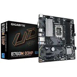 Материнська плата Gigabyte B760M D3HP (B760M D3HP) (Socket 1700, Intel B760, Micro-ATX) - мініатюра 4