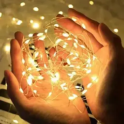 Гірлянда Роса 20м USB 200 LED на прозорій проволоці Теплий білий - мініатюра 4