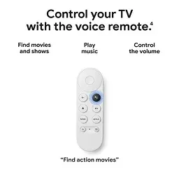 Приставка Google Chromecast with Google TV 4K white - мініатюра 2