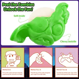 Желейні цукерки Amos Peelerz Peelable Gummy Zombie 240г - мініатюра 4