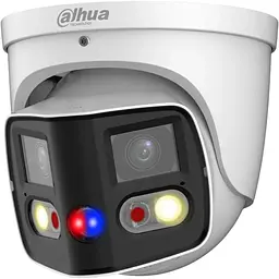 Відеокамера Dahua з аналітикою TiOC Duo Splicing WizSense та зі звуком та SD картою DH-IPC-PDW3849-A180-AS-PV 2x4MP
